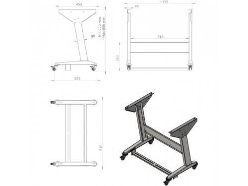 Станина стола для швейной машинки REXEL REX-2